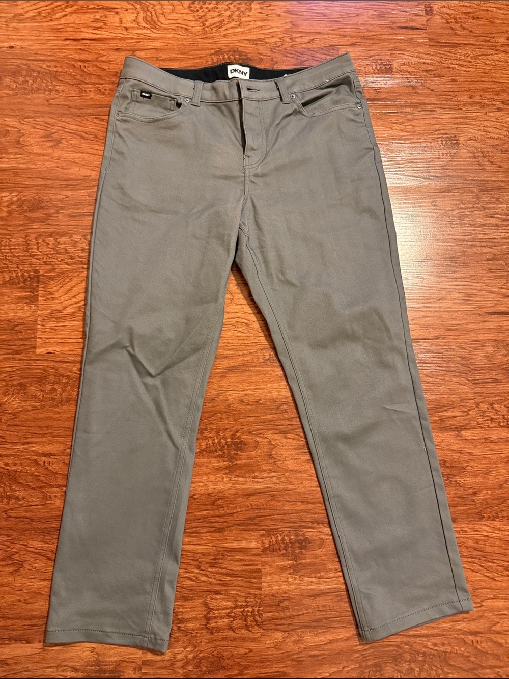 DKNY Men's Gray Slim Fit Pants 33 x 29